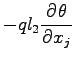 $\displaystyle - ql_{2}\DP{\theta }{x_{j}}$