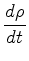 $\displaystyle \DD{\rho}{t}$